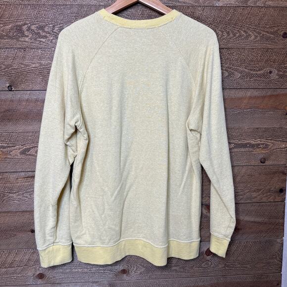 Patagonia Worn Wear Men's Trail Harbor Crewneck Sweatshirt Yellow Size large - Picture 5 of 6